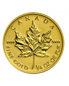 Gold Canadian Maple Leaf Coin 1999 - 1/4oz
